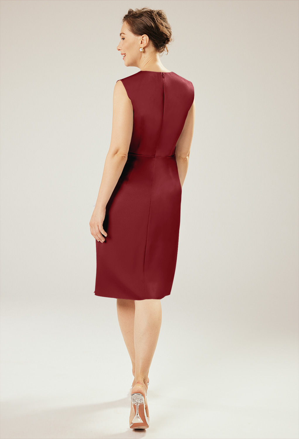 AW Peggy Burgundy  Spring Mother of The Bride Dresses